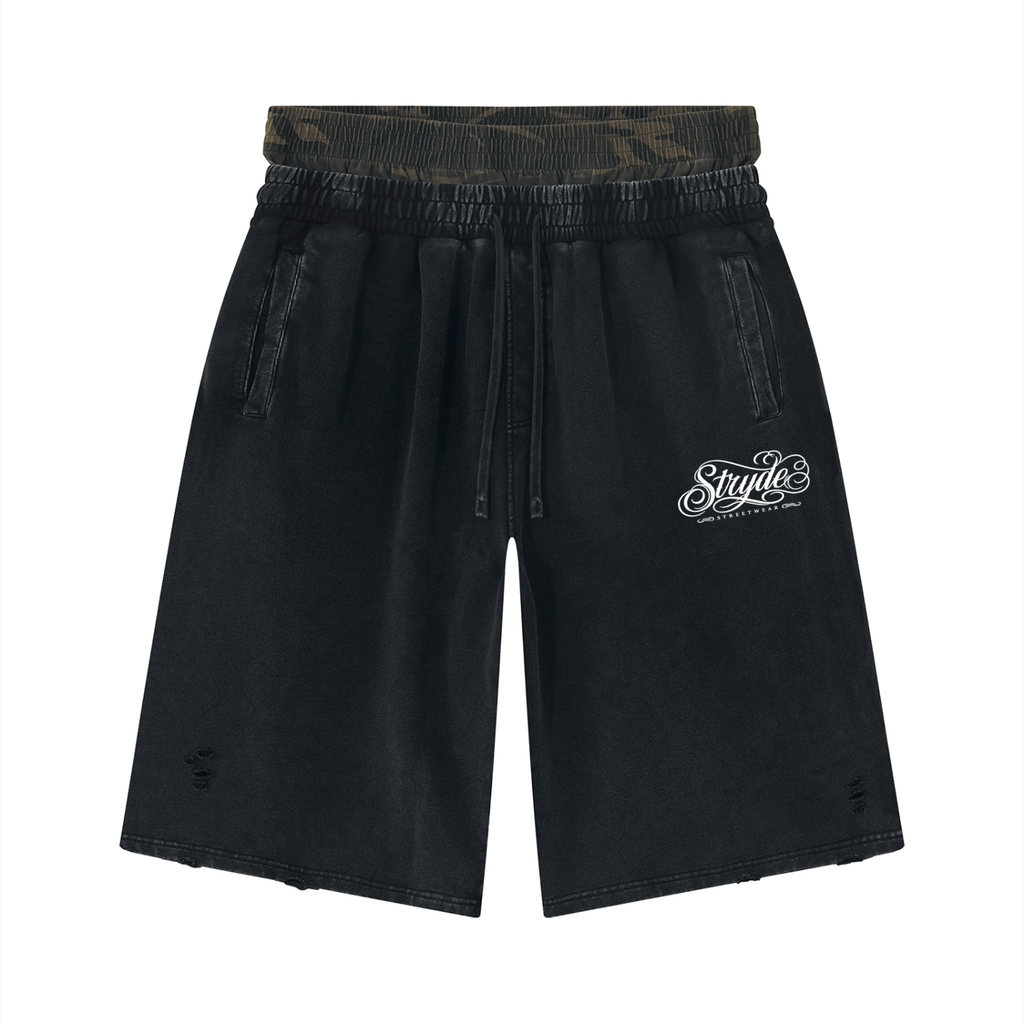 Camo Double Waisted 3/4 Sweatpants