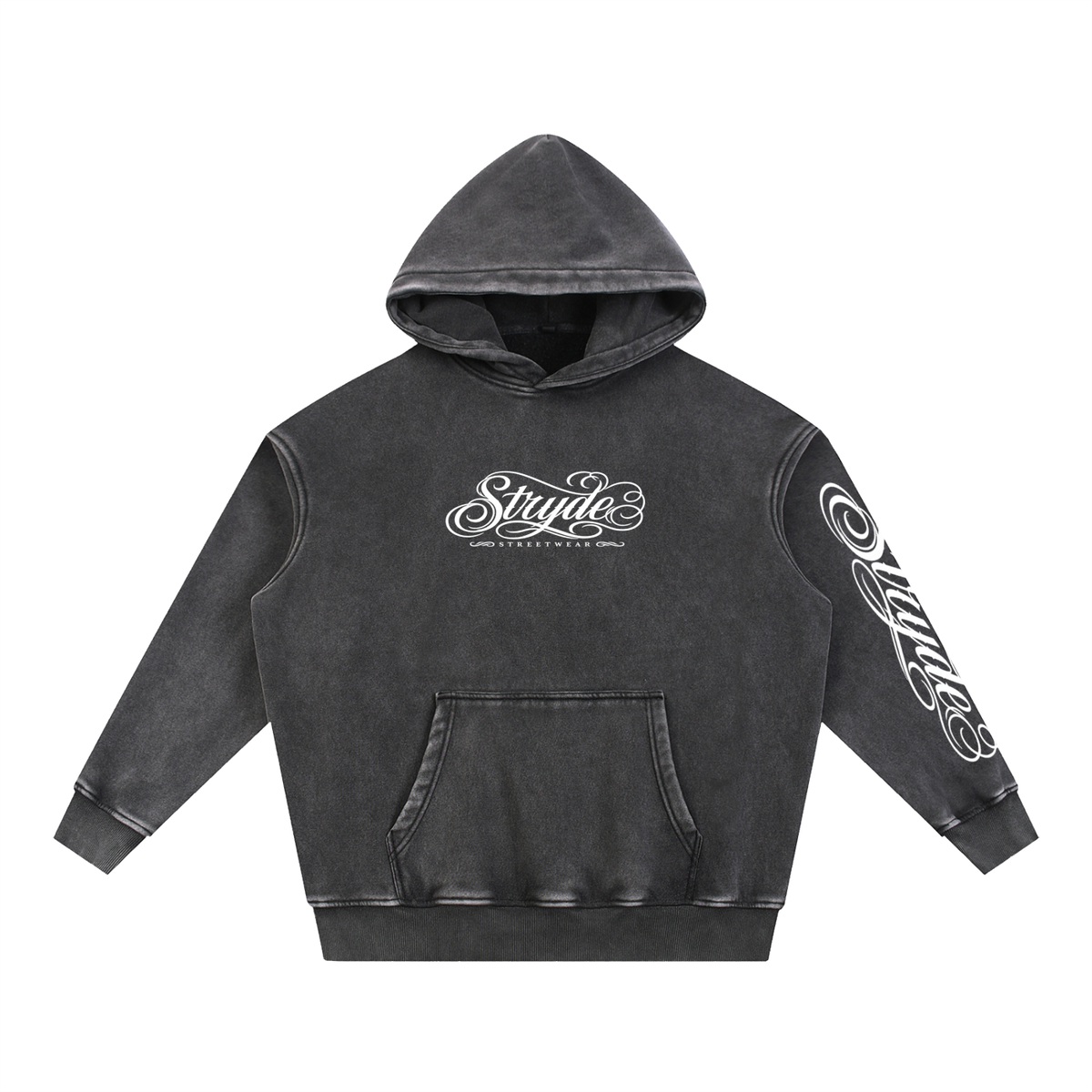 Black Stryde Cursive Hoodie