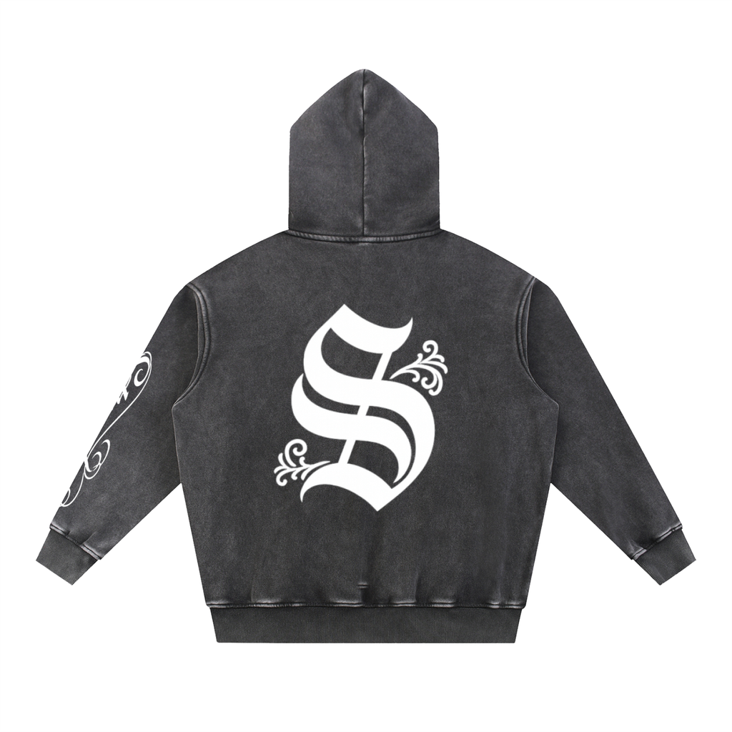 Black Stryde Cursive Hoodie