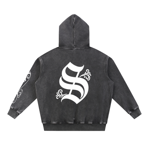 Black Stryde Cursive Hoodie